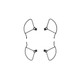 Autel Robotics EVO II Propeller Guards Pièce de rechange et accessoire pour les drones avec une caméra Garde-corps d'hélice - 102000202 Autel Robotics EVO II Propeller Guards Pièce de rechange et accessoire pour les drones avec une caméra Garde-corps d'hélice - 102000202