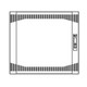 Middle Atlantic Products Vented Front Door 12 space Porte - DT-VFD-12