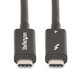 StarTech.com  Câble Thunderbolt 2 m 40 Gbit/s Noir - A40G2MB-TB4-CABLE