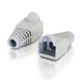 C2G RJ45 Plug Cover - OD 6.0mm Gray - 50pk - 04754