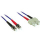 C2G 3m ST/SC Plenum-Rated Duplex 62.5/125 Multimode Fiber Patch Cable câble InfiniBand et à fibres optiques Bleu - 37507
