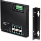 Trendnet  commutateur réseau Gigabit Ethernet (10/100/1000) Connexion Ethernet, supportant l'alimentation via ce port (PoE) Noir - TI-PG102F