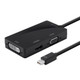 Monoprice  câble vidéo et adaptateur 1,8 m Mini DisplayPort VGA + HDMI + DVI Noir - 12799