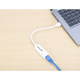 Manhattan Adaptateur réseau Gigabit USB-A, 10/100/1000 Mbit/s, 5 Gbit/s (USB 3.2 Gen 1 / USB 3.0), RJ45, blanc, garantie 3 ans, équivalent à USB31000SW - 506847