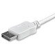StarTech.com Câble adaptateur USB C vers DisplayPort de 1 m - 4K 60 Hz - Blanc - CDP2DPMM1MW