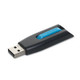 Verbatim Store ‘n’ Go V3 lecteur USB flash 128 Go USB Type-A 3.2 Gen 1 (3.1 Gen 1) Bleu, Gris - 70898