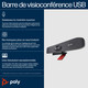 HP Poly Barre de visioconférence USB Poly Studio R30 - 842D2AA