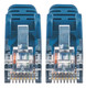 Intellinet  câble de réseau Bleu 0,5 m Cat6 U/UTP (UTP) - 742139