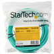 StarTech.com Câble Fibre Optique Multimode de 15m LC/UPC à LC/UPC OM4, Fibre Zipcord 50/125µm LOMMF/VCSEL, Réseaux 100G, Faible Perte d'Insertion, Cordon de Raccordement Fibre LSZH - 450FBLCLC15