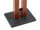 Monoprice  support de haut-parleurs Sol Panneaux MDF, Acier, Bois Noir, Cerise (fruit) - 39168