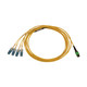 Tripp Lite  câble InfiniBand et à fibres optiques 2,99 m 12x MTP/MPO 4x SN OFNR Noir, Bleu, Vert, Blanc, Jaune - N390-03M-4S-AP