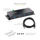 StarTech.com Hub USB 3.0 5Gbps à 4 Ports Industriel - Hub USB pour PC Portable avec Protection contre les Surtensions - Splitter USB 3.0 Montable sur Mur - Station de Charge USB à Verrouillage, Gros Calibre - 5G4AINDNP-USB-A-HUB