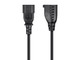Monoprice  câble électrique Noir 0,3 m Coupleur C14 NEMA 5-15R - 1302