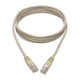 Tripp Lite  câble de réseau Blanc 2,13 m Cat5e U/UTP (UTP) - N002-007-WH