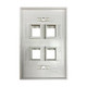 Tripp Lite  Plaque de commutation et obturateur Ivoire - N042AB-004-IVM