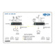 Tripp Lite  extension audio/video Émetteur et récepteur AV Noir - B127F-1A1-MM-DD