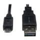 Tripp Lite  câble USB USB 2.0 0,3 m USB A Micro-USB B Noir - UR050-001-24G