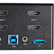 StarTech.com Commutateur KVM HDMI 2.0, 2 Ports, 2 Écrans - 4K 60Hz Ultra HDR - Commutateur KVM de Bureau 4K HDMI 2.0 avec Hub USB 3.0 à 2 Ports (5Gbps) & 4x USB 2.0 HID, Audio - Commutation par Touches - TAA - SV231DHU34K6