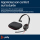 HP Poly Micro-casque monaural USB-C Poly Blackwire 5210 + prise 3,5 mm + adaptateur USB-C/A - 8X230AA
