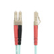 StarTech.com Câble à Fibre Optique Multimode LC/UPC vers LC/UPC OM4, Fibre LOMMF/VCSEL Zipcord 50/125µm, Réseaux 100G, Faible Perte d'Insertion, Cordon de Raccordement Fibre LSZH, 20m - 450FBLCLC20