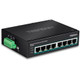 Trendnet  commutateur réseau Non-géré Fast Ethernet (10/100) Connexion Ethernet, supportant l'alimentation via ce port (PoE) Noir - TI-PE80