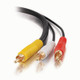 C2G 25ft Value Series S-Video & Audio -> 3 RCA Type Adapter Cable 7,5 m S-Video (4-pin) + 3.5mm 3 x RCA Noir - 27993