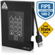 Apricorn Aegis Padlock Fortress 1 To USB 3.2 Gen 1 (3.1 Gen 1) Noir - A25-3PL256-S1000F