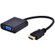 Axiom  câble vidéo et adaptateur HDMI VGA (D-Sub) Noir - 0B47069-AX
