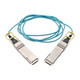 Tripp Lite  câble InfiniBand et à fibres optiques 2 m QSFP28 OFNP Couleur aqua - N28H-02M-AQ