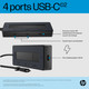 HP Concentrateur USB-C 4K - 6G843AA