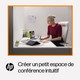 HP Presence Small Space Solution with Zoom Rooms Intel® Core™ i5 i5-10500T 8 Go DDR4 256 Go SSD Windows 10 IoT Enterprise Système de vidéoconférence de groupe - 643J5AW