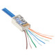 Tripp Lite  connecteur de fils RJ45 Métallique, Transparent - N232-050-FTP