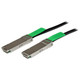 StarTech.com Câble QSFP+ à connexion directe conforme aux normes MSA - Cordon DAC Twinax de 2 m - QSFPMM2M