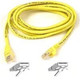 Belkin Cat.5E Patch Cable - 7ft - 1 x RJ-45, 1 x RJ-45 câble de réseau Jaune 2,13 m - A3L781-07-YLW