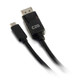 C2G Câble adaptateur USB-C vers DisplayPort™ 4K 30 Hz 0,3 m - Noir - 26899