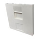 Tripp Lite  Plaque de commutation et obturateur Blanc - N042U-WM1-S