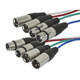 Monoprice  câble audio 6 m 4 x XLR (3-pin) Multicolore - 601394