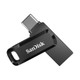 SanDisk Ultra Dual Drive lecteur USB flash 128 Go USB Type-A / USB Type-C 3.2 Gen 1 (3.1 Gen 1) Noir, Argent - SDDDC3-128G-G46