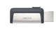 SanDisk Ultra Dual Drive USB Type-C lecteur USB flash 128 Go USB Type-A / USB Type-C 3.2 Gen 1 (3.1 Gen 1) Noir, Argent - SDDDC2-128G-G46