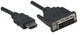 Manhattan  câble vidéo et adaptateur 1 m HDMI Type A (Standard) DVI-D Noir - 322782