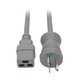Tripp Lite  câble électrique Gris 1,83 m NEMA 6-15P IEC C19 - P033-006-GY-HG