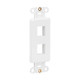Tripp Lite  Plaque de commutation et obturateur Blanc - N042D-002V-WH