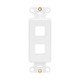 Tripp Lite  Plaque de commutation et obturateur Blanc - N042D-002V-WH