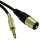 C2G 25ft Pro-Audio Cable XLR Male to 1/4in Male câble audio 7,5 m XLR (3-pin) 6,35 mm Noir - 40037