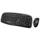 Adesso  clavier Souris incluse Universel RF sans fil QWERTY Anglais américain Noir - WKB-1330CB