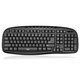 Adesso  clavier Souris incluse Universel RF sans fil QWERTY Anglais américain Noir - WKB-1330CB