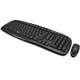 Adesso  clavier Souris incluse Universel RF sans fil QWERTY Anglais américain Noir - WKB-1330CB