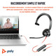 POLY Casque USB-C Blackwire 3310 - 767F8AA