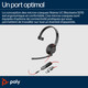 POLY Micro-casque Blackwire C5210 USB-C + câble commandes (lot) - 805H4A6