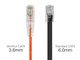 Monoprice 14ft. SlimRun Cat6 UTP câble de réseau Orange 4,27 m U/UTP (UTP) - 14823